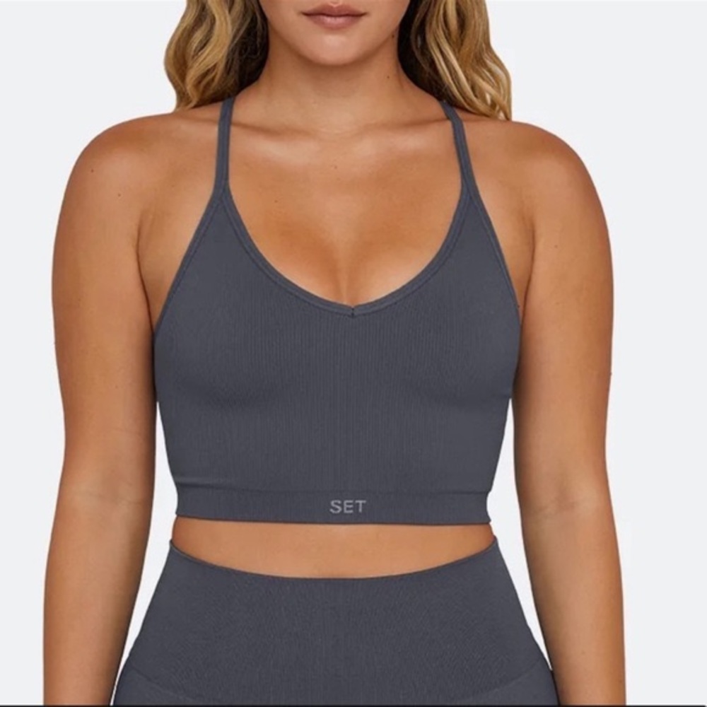 Set Active Sculptflex Ribbed V Bra